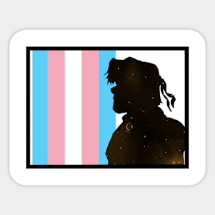 Galaxy Hunk Trans Pride Sticker